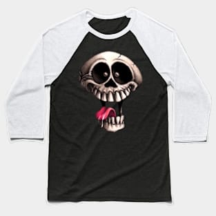 Crazy Skull Baseball T-Shirt